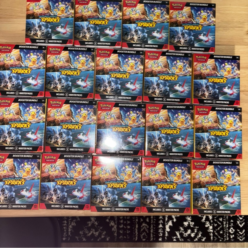 Pokémon Surging Sparks Booster Bundles x 18